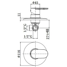 Смеситель Paffoni Candy (CA010CR)