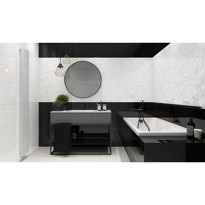 Плитка Paradyz SYNERGY BIANCO SCIANA В STRUKTURA под бетон