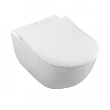 Унитаз подвесной Villeroy & Boch SUBWAY 2.0 DirectFlush (5614R201) с сиденьем Slimseat с функцией QuickRelease и Soft Close 9M78S101