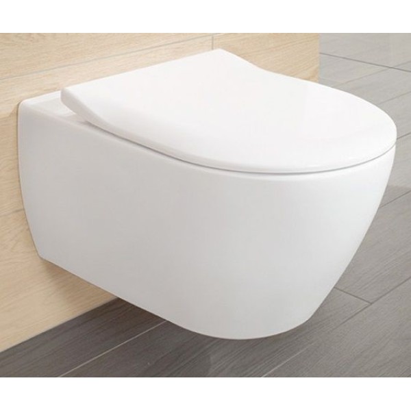 Унитаз подвесной Villeroy & Boch SUBWAY 2.0 DirectFlush (5614R201) с сиденьем Slimseat с функцией QuickRelease и Soft Close 9M78S101