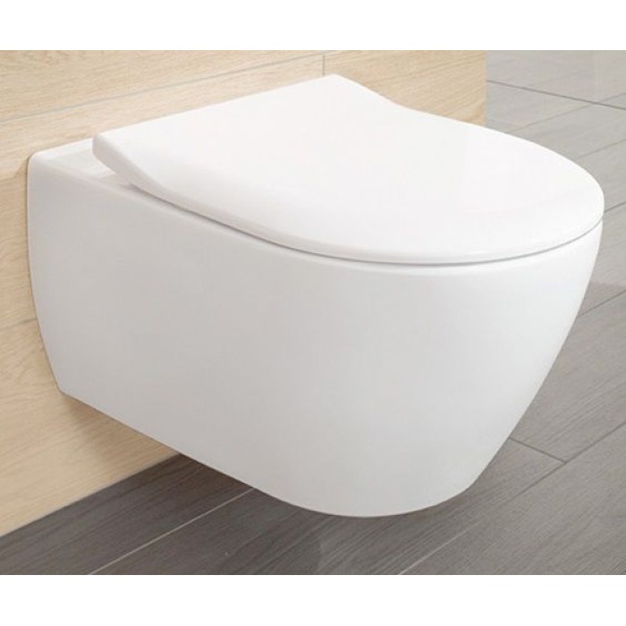 Унитаз подвесной Villeroy & Boch SUBWAY 2.0 DirectFlush (5614R201) с сиденьем Slimseat с функцией QuickRelease и Soft Close 9M78S101
