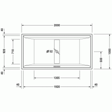 2nd floor ванна прямоугольная 200 см 700161000000000 в интернет-магазине «Estet Room»