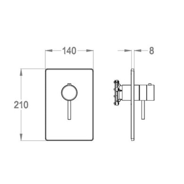 Смеситель для душа Fir Dynamica 88 (88.8015.8.10.00)