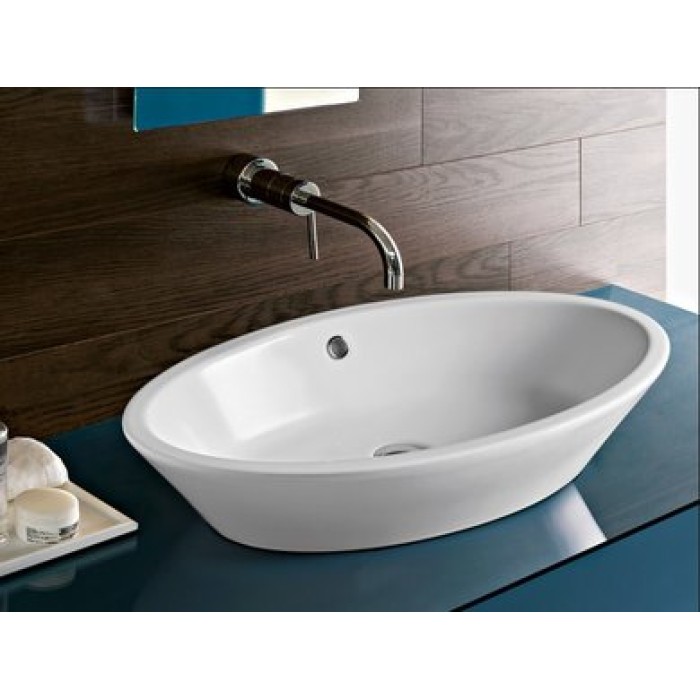 Керамическая раковина 70 см Hatria Happy Hour 22:00, белый (Y0M901) Керамическая раковина 70 см Hatria Happy Hour 22:00, белый (Y0M901)