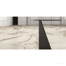 Керамогранит GRANITI FIANDRE Marmi Lab AL CALACATTA LUCIDO 8×1200×600 под мрамор