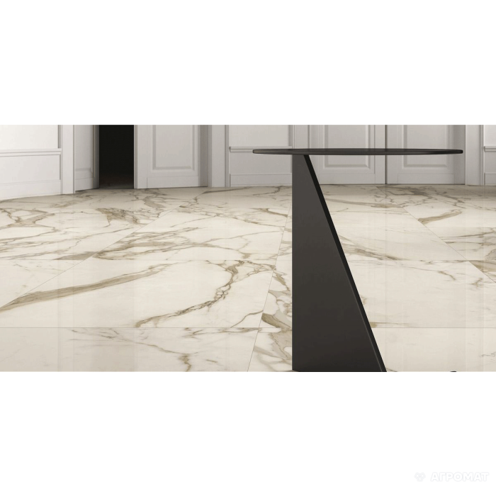 Керамогранит GRANITI FIANDRE Marmi Lab AL CALACATTA LUCIDO 8×1200×600 под мрамор