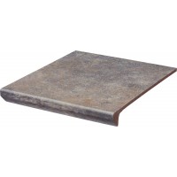 Сходинка з капіносом пряма Viano Grys 30x33 код 1190 Ceramika Paradyz