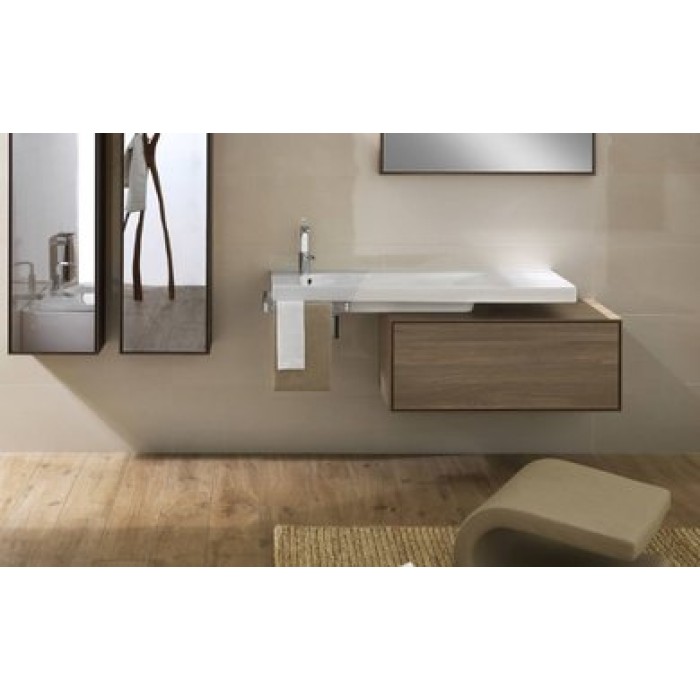 Керамическая раковина 130 см Hatria Grandangolo, белый (YxF401)