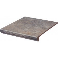Сходинка з капіносом пряма Viano Grys 30x33 код 1190 Ceramika Paradyz
