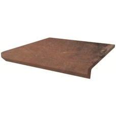 Сходинка з капіносом кутова Scandiano Rosso 33x33 код 7024 Ceramika Paradyz