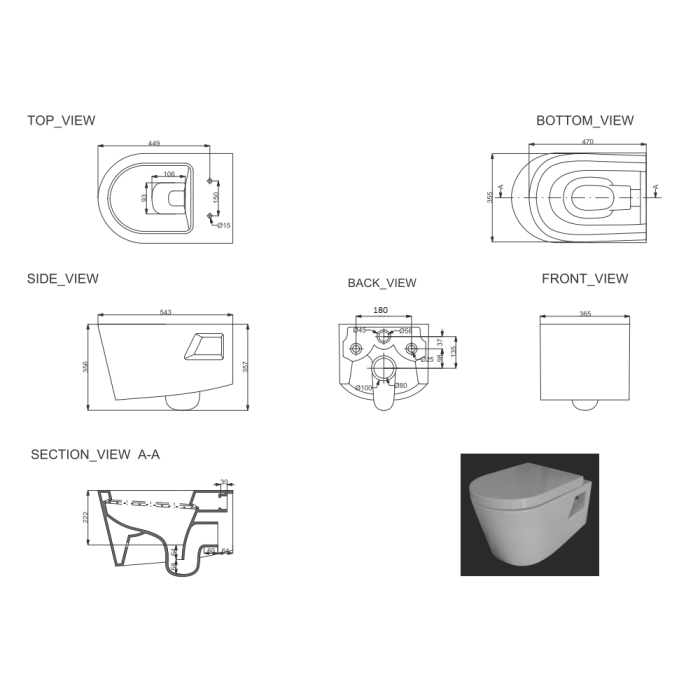 Унитаз PRIMERA Grand 8220022 + тонкая крышка soft close