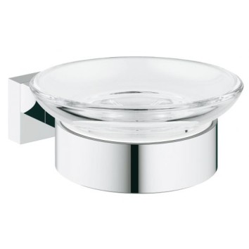 Grohe Essentials Cube Мыльница настенная с держателем (40754001)