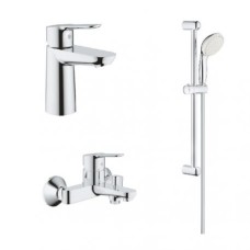 Grohe Комплект смесителей BauEdge 3 в 1 для ванной (123365S)
