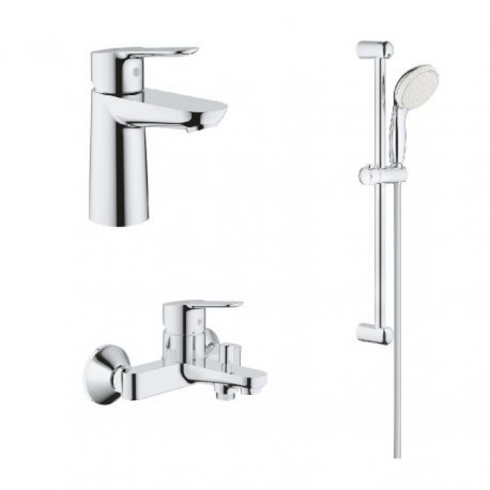 Grohe Комплект смесителей BauEdge 3 в 1 для ванной (123365S)