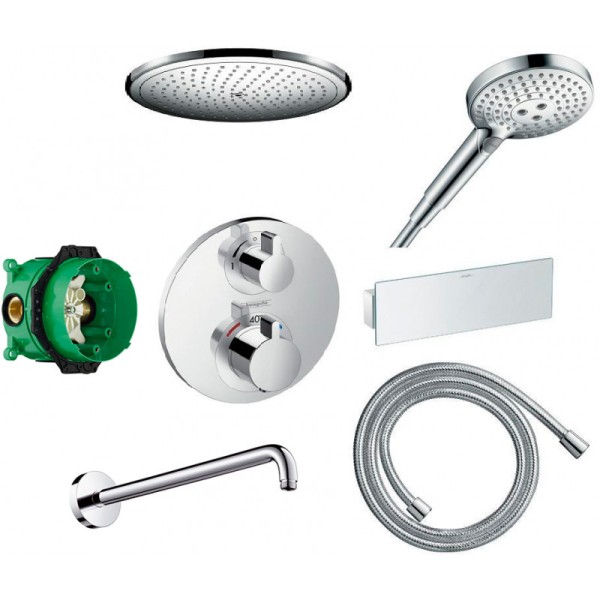Плитка керамогранит Душевая система Hansgrohe Ecostat Square 2B141218 для пола