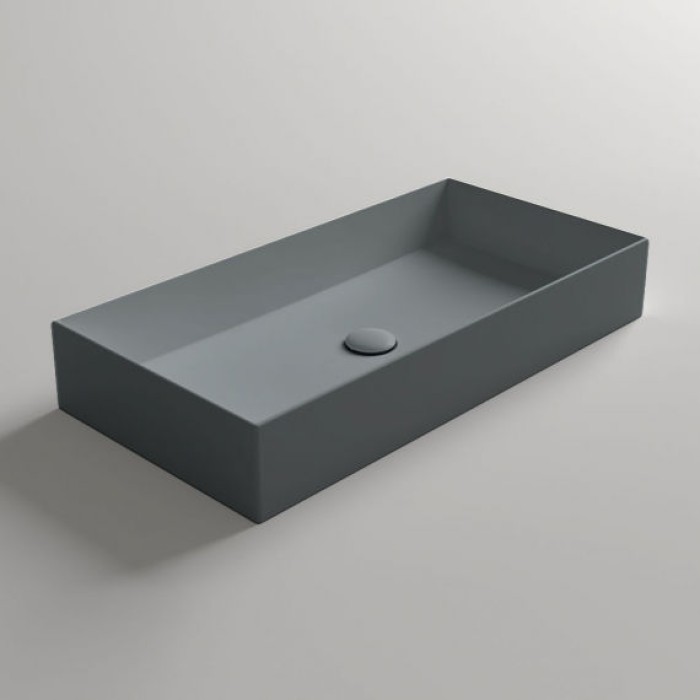Раковина накладная на столешницу Simas Agile 80x40 см Сemento Matt (AG80CEMENTO)