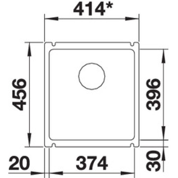 Мойка для кухни Blanco Subline 375-U Ceramic магнолия 523727