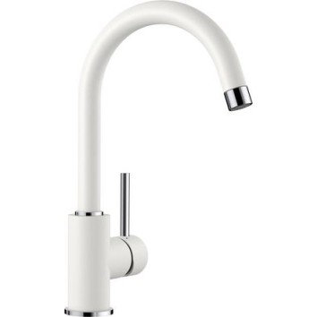 Смеситель кухонный Blanco MIDA SILGRANIT белый 519418