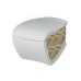 Подвесной унитаз Artceram Hi-Line (HIV001 01;89)  white glossy/gold damasco