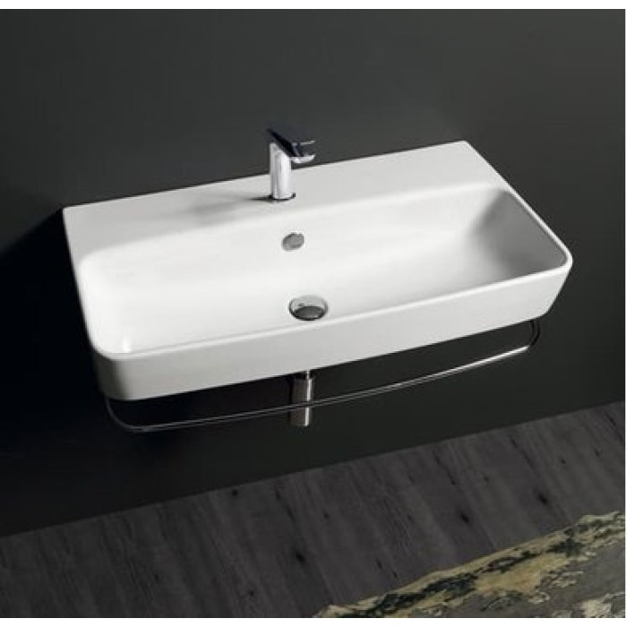 Керамическая раковина 90 см Simas Degrade, bianco glossy DE 12