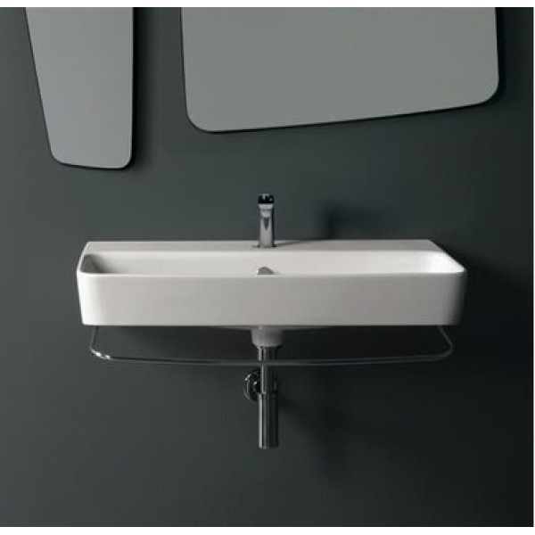 Керамическая раковина 90 см Simas Degrade, bianco glossy DE 12