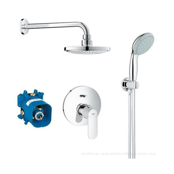 Плитка керамогранит Grohe Eurosmart Cosmopolitan Душевая система с Euphoria Cosmopolitan 180 (25183000) для пола