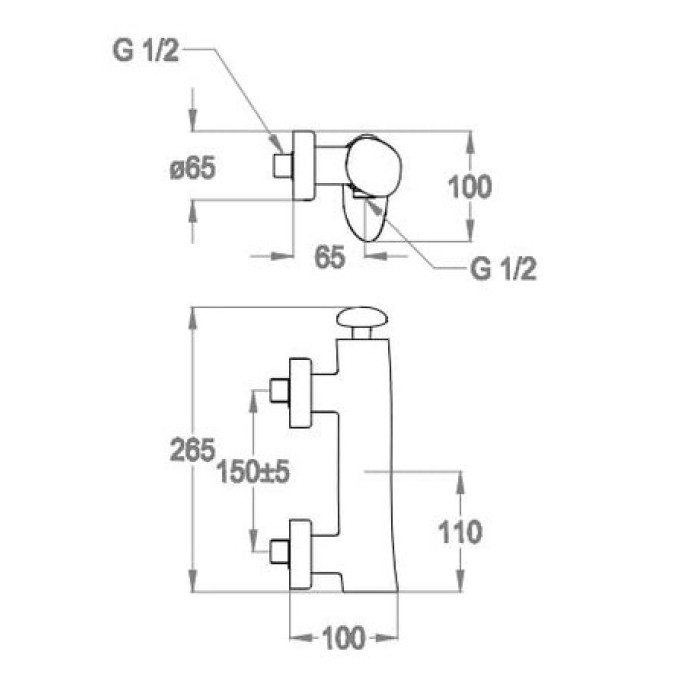 Смеситель для душа Fir Synergy Open 93 (93.5405.0.10.00) Смеситель для душа Fir Synergy Open 93 (93.5405.0.10.00)