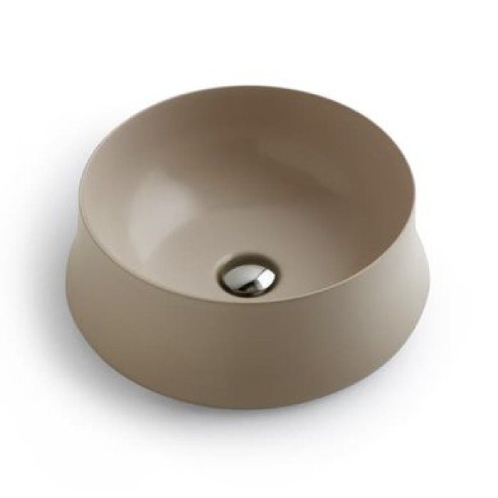 Керамическая раковина 42 см Simas Sharp, champagne glossy SH 02