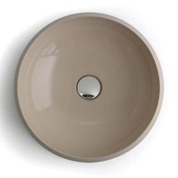 Керамическая раковина 42 см Simas Sharp, champagne glossy SH 02