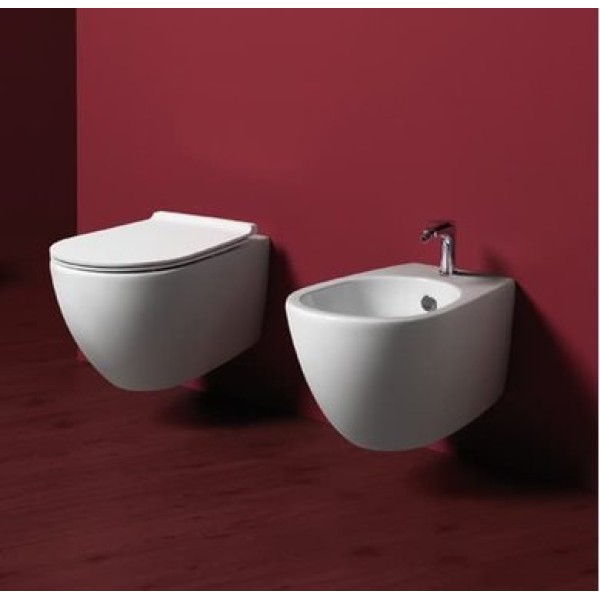 Унитаз подвесной безободковый Simas Vignoni, bianco glossy (VI 18)