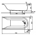 Ванна акриловая Kolo Mirra 170x80 XWP3370 с ножками