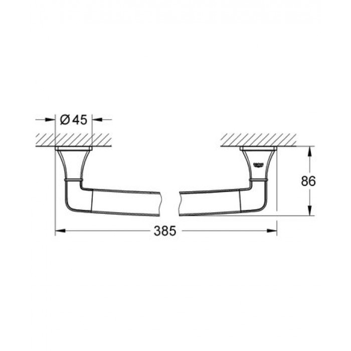 Поручень для ванны Grohe Grandera (40633000)