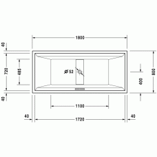 2nd floor ванна прямоугольная 180 см 700081000000000 в интернет-магазине «Estet Room»