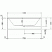 2nd floor ванна прямоугольная 180 см 700081000000000 в интернет-магазине «Estet Room»