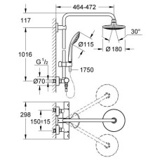 Душевая система Grohe Euphoria 180 27296001
