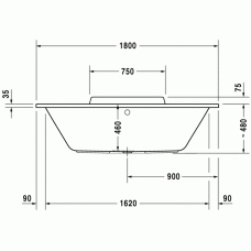DuraStyle ванна прямоугольная 180 см  700298000000000 в интернет-магазине «Estet Room»