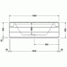 Sundeck ванна прямоугольная 185,5 см 700066000000000 в интернет-магазине «Estet Room»