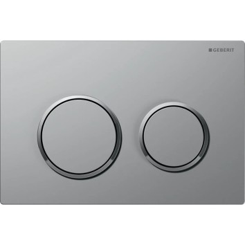 Клавиша смыва Geberit Omega20 пластик, хром матовый/хром глянцевый 115.085.KN.1
