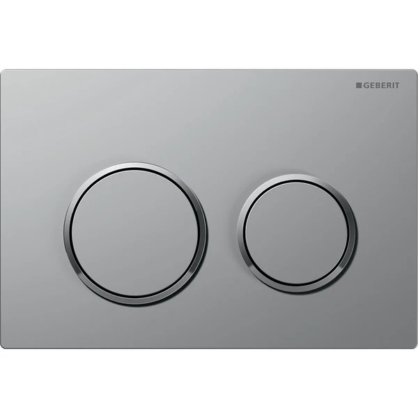 Клавиша смыва Geberit Omega20 пластик, хром матовый/хром глянцевый 115.085.KN.1