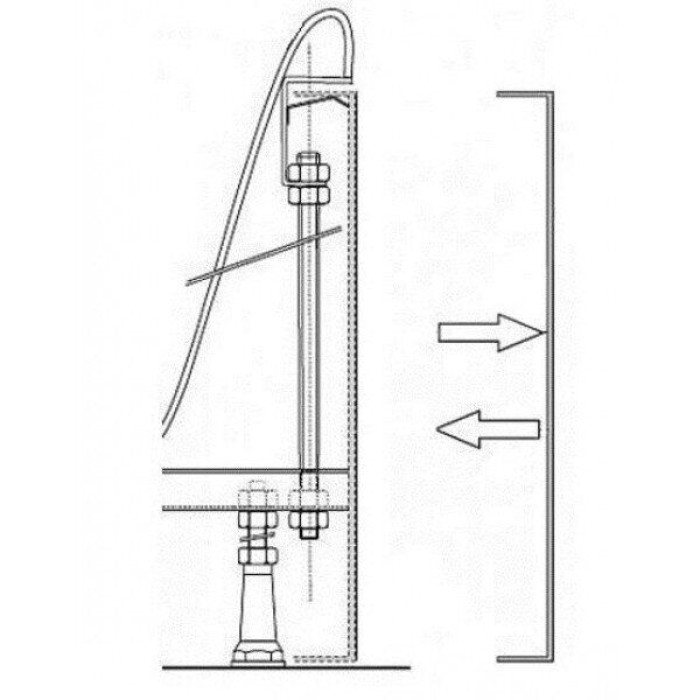 Крепление панели для поддона SABINA 80