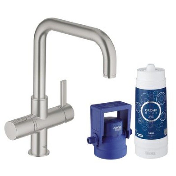 Смеситель со стартовым комплектом GROHE Blue Pure 31299DC1