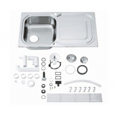 Мойдка для кухни Grohe 860x500 мм с эксцентриком, 1 чаша, матовая (31563SD0)