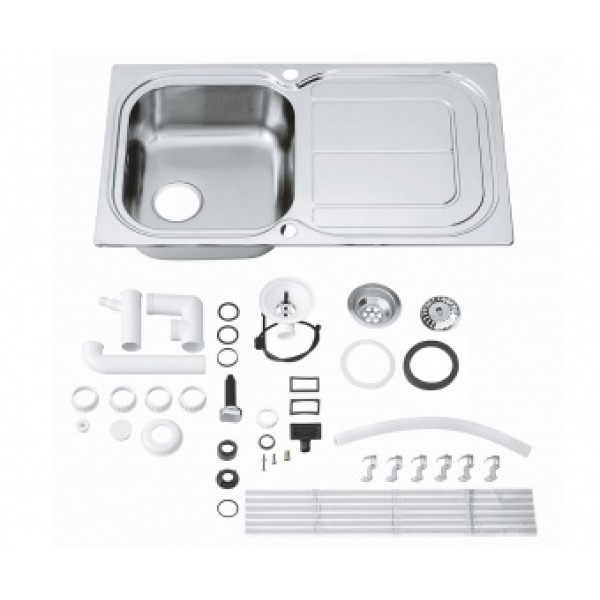 Мойдка для кухни Grohe 860x500 мм с эксцентриком, 1 чаша, матовая (31563SD0)