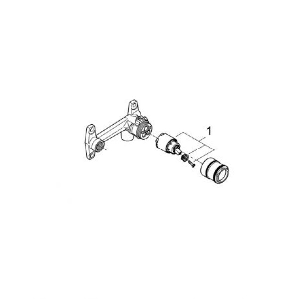 Grohe Однорычажный смеситель 1/2", механизм скрытого монтажа (32635000)