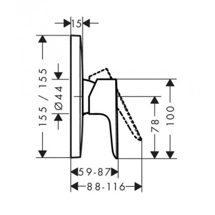 Смеситель для душа Hansgrohe Talis E 71765000