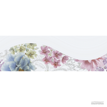 Плитка Alfobel Olas DB FLORES AZUL 1 9×600×200
