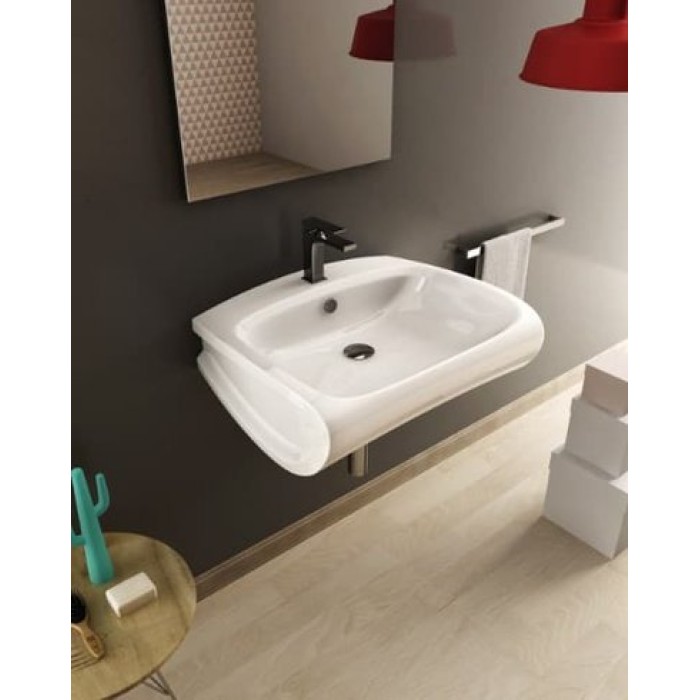 Керамическая раковина 65 см Artceram Hi-Line, white glossy (HIL002 01;00)