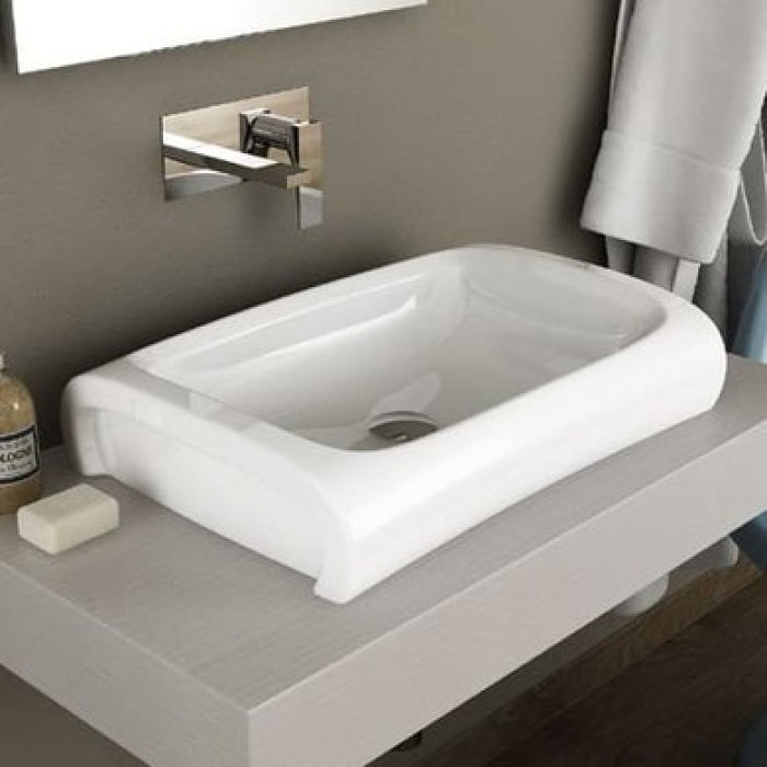 Керамическая раковина 65 см Artceram Hi-Line, white glossy (HIL002 01;00)