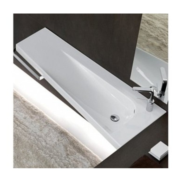 Керамическая раковина 130 см Hatria Grandangolo, белый (YxF601)