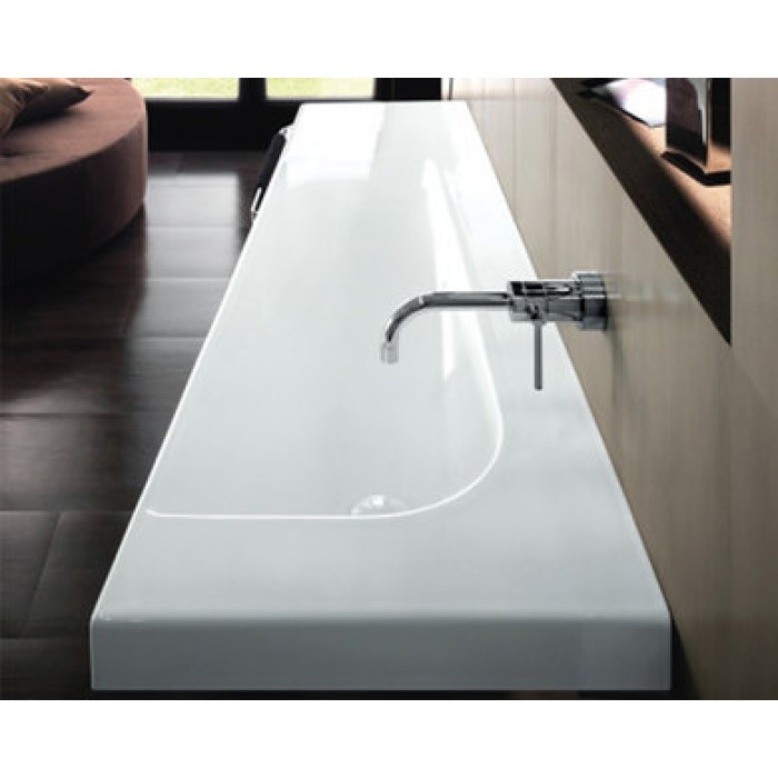 Керамическая раковина 130 см Hatria Grandangolo, белый (YxF601)